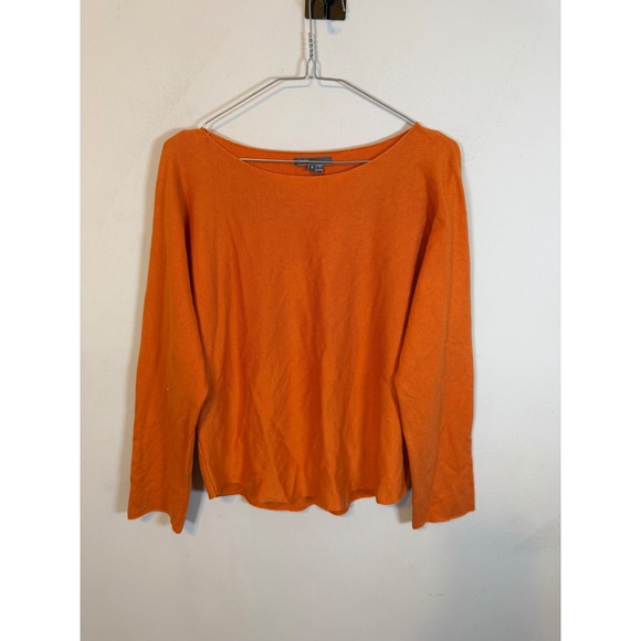Vince Sweaters - Vince Womens Sweater Cashmere Blend Orange Size S